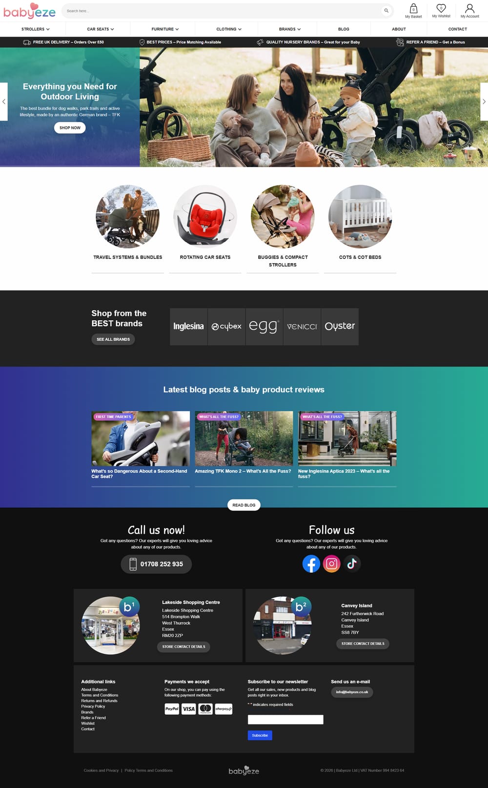 BabyEze website by Devjour Technologies