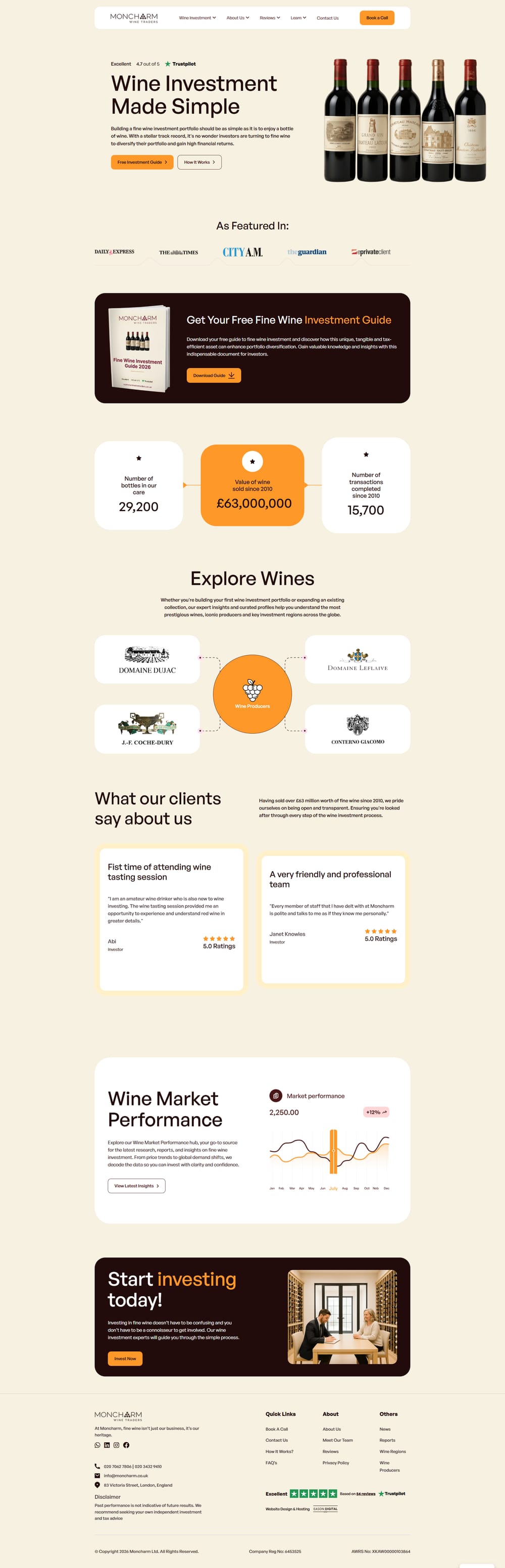 Moncharm Wine Traders case study
