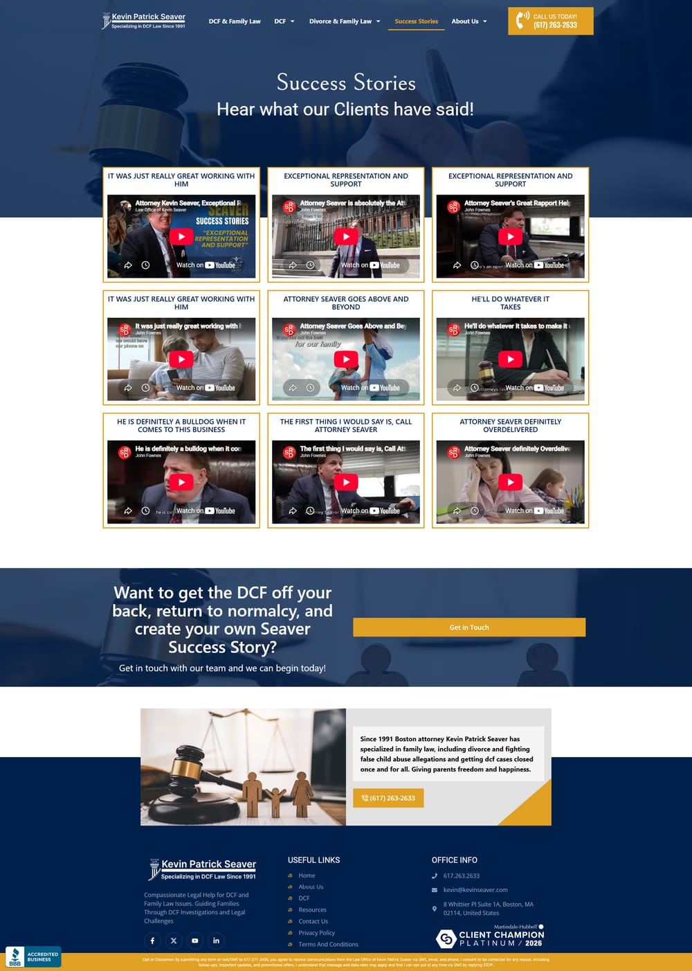 Seaver Law Firm page